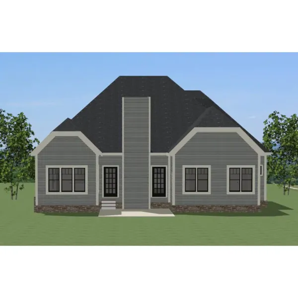 Arts & Crafts House Plan Rear Photo 01 - Brighton Hill Craftsman Home 139D-0035 - Search House Plans and More