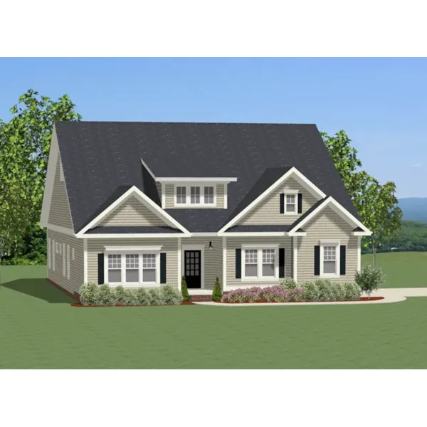 Ranch House Plan Front of Home - Mebane Oaks Traditional Home 139D-0037 - Shop House Plans and More