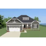 Rustic House Plan Front of Home - Jameson Hill Craftsman Home 139D-0041 - Search House Plans and More