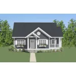 Ranch House Plan Front of Home - Springhill Path Country Home 139D-0043 - Shop House Plans and More