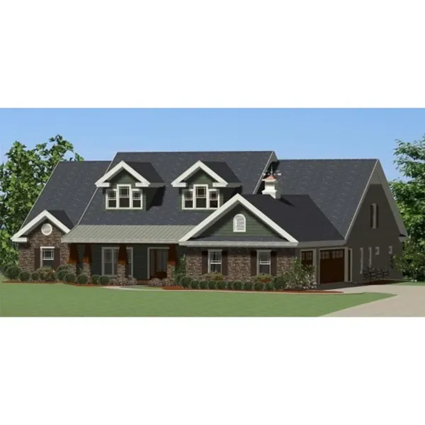 Craftsman House Plan Front Photo 01 - Green Havenhill Craftsman Home 139D-0047 - Search House Plans and More