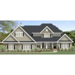 Arts & Crafts House Plan Front of Home - Lawn Dale Craftsman Home 139D-0050 - Shop House Plans and More