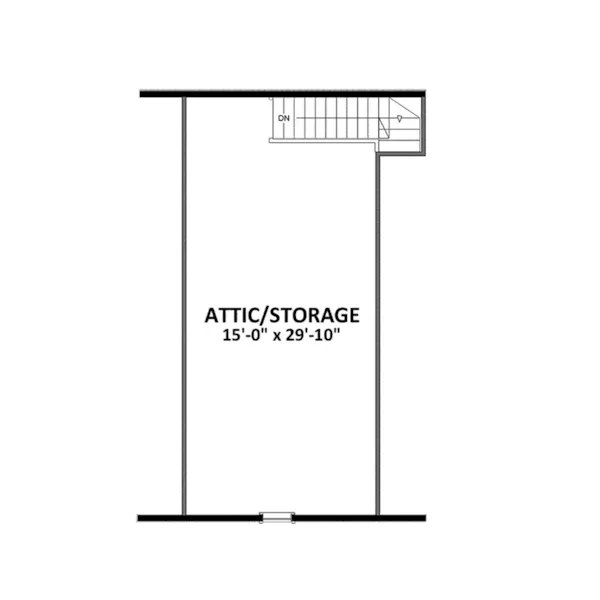 Attic Floor Plan - Alexandria Country Farmhouse 139D-0057 - Search House Plans and More