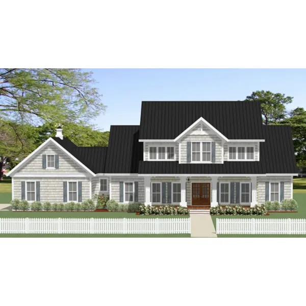 Front of Home - Alexandria Country Farmhouse 139D-0057 - Search House Plans and More