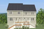 Vacation House Plan Rear Photo 01 - Briarcliffe Two-Story Duplex 139D-0058 - Search House Plans and More