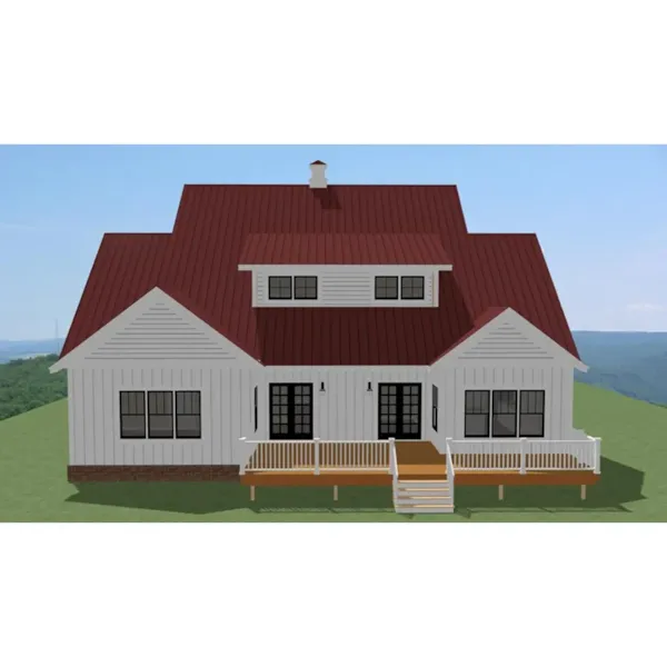 Country House Plan Rear Photo 01 - Mebane Bend Farmhouse 139D-0061 - Shop House Plans and More