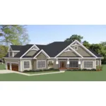 Country French House Plan Front of Home - Covington Hill Craftsman Home 139D-0062 - Search House Plans and More