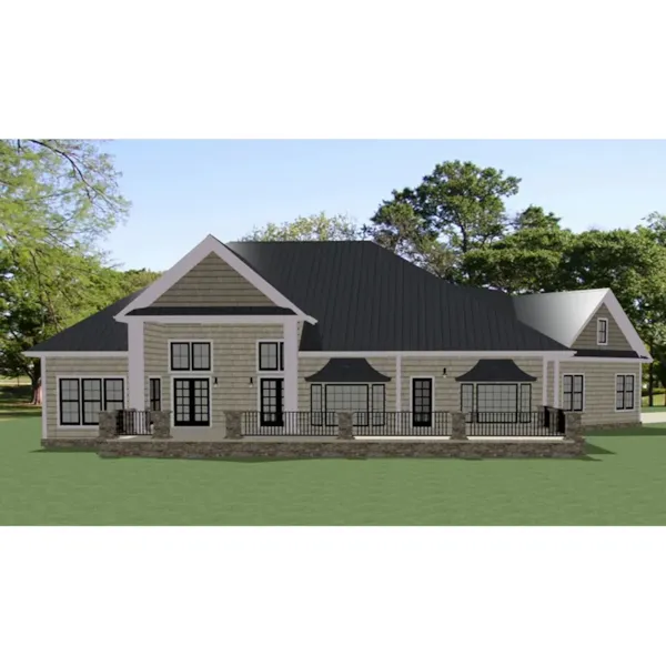 Country French House Plan Rear Photo 01 - Covington Hill Craftsman Home 139D-0062 - Search House Plans and More