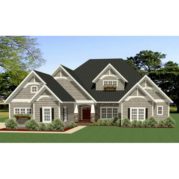 Arts & Crafts House Plan Front of Home - Caswell Creek Craftsman Home 139D-0063 - Search House Plans and More