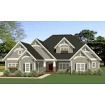 Arts & Crafts House Plan Front of Home - Caswell Creek Craftsman Home 139D-0063 - Search House Plans and More