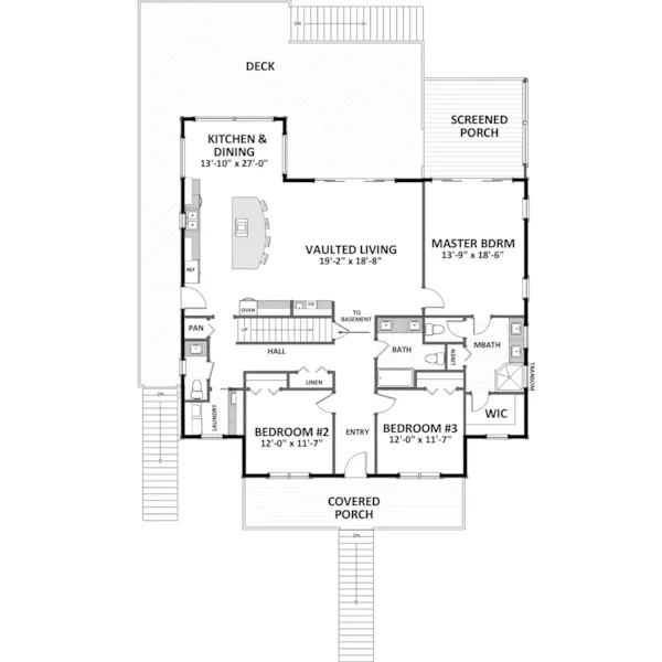 Beach & Coastal House Plan First Floor - Lydia Cove Vacation Cottage 139D-0064 - Shop House Plans and More