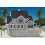 Beach & Coastal House Plan Rear Photo 01 - Lydia Cove Vacation Cottage 139D-0064 - Shop House Plans and More