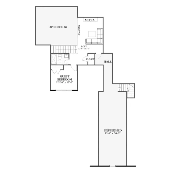 Farmhouse Plan Second Floor - Ashlyn Hill Country Farmhouse 139D-0068 - Search House Plans and More