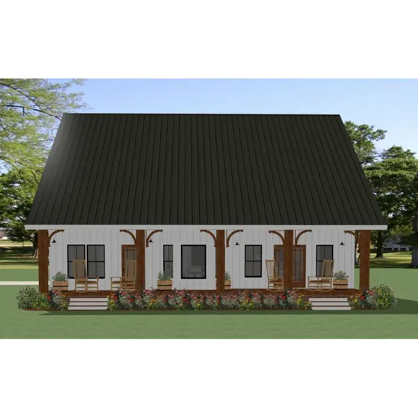 Country House Plan Rear Photo 01 - Colborne Shingle Home 139D-0069 - Shop House Plans and More