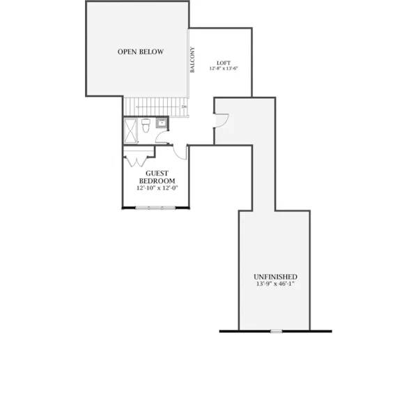 Traditional House Plan Second Floor - Boswell Hill Modern Farmhouse 139D-0070 - Shop House Plans and More