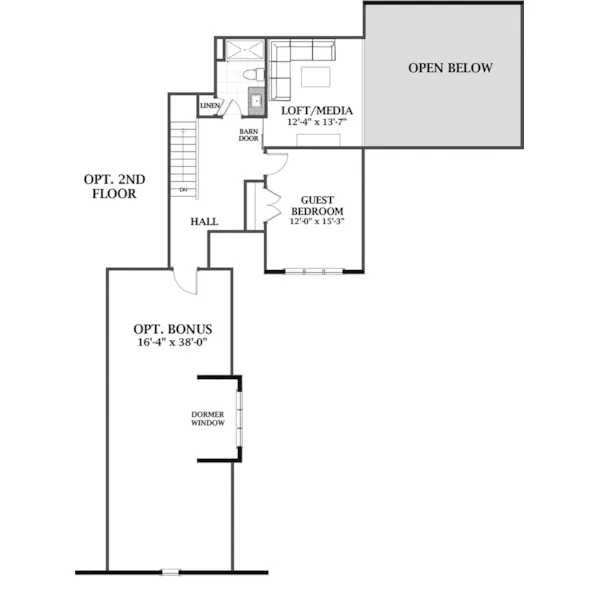 Country House Plan Second Floor - Deer Path Modern Farmhouse 139D-0074 - Shop House Plans and More