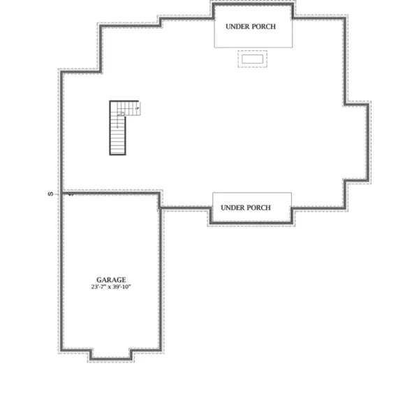 Country House Plan Lower Level Floor - Deer Path Modern Farmhouse 139D-0074 - Shop House Plans and More