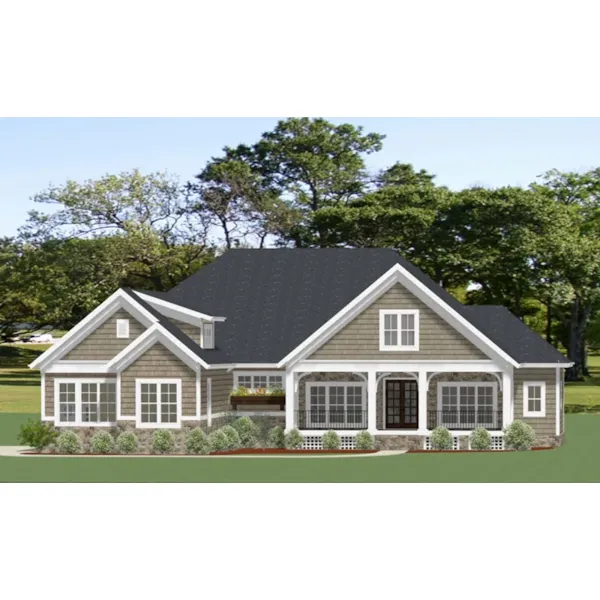 Country House Plan Front of Home - Lansing Lane Country Home 139D-0077 - Shop House Plans and More