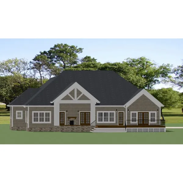 Country House Plan Rear Photo 01 - Lansing Lane Country Home 139D-0077 - Shop House Plans and More