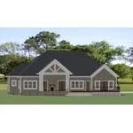 Country House Plan Rear Photo 01 - Lansing Lane Country Home 139D-0077 - Shop House Plans and More