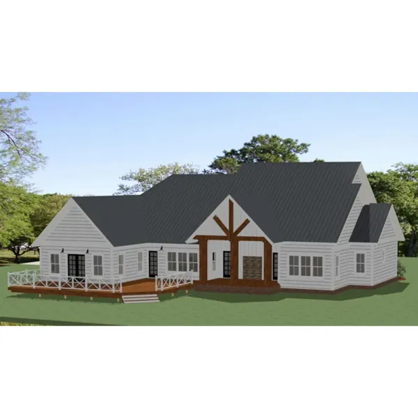 Farmhouse Plan Rear Photo 01 - McCarthy Traditional Home 139D-0078 - Shop House Plans and More