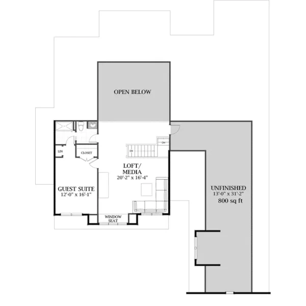 Florida House Plan Second Floor - 139D-0079 - Shop House Plans and More