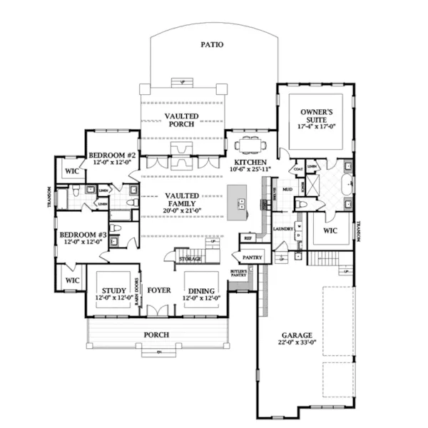 Country House Plan First Floor - Riley Lake Modern Farmhouse 139D-0080 - Shop House Plans and More