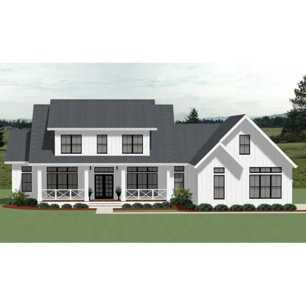 Country House Plan Front of Home - Riley Lake Modern Farmhouse 139D-0080 - Shop House Plans and More