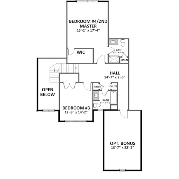 Traditional House Plan Second Floor - Hilton Falls Traditional Home 139D-0083 - Shop House Plans and More