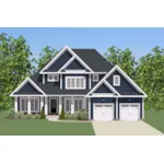 Traditional House Plan Front of Home - Hilton Falls Traditional Home 139D-0083 - Shop House Plans and More