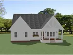 Craftsman House Plan Rear Photo 01 - Kenary Lane Modern Farmhouse 139D-0090 - Shop House Plans and More