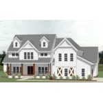 Modern Farmhouse Plan Front of Home - Mallard Hill Modern Farmhouse 139D-0093 - Shop House Plans and More