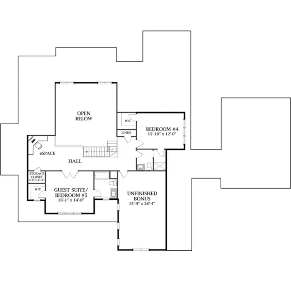 Farmhouse Plan Second Floor - Whitecrest Luxury Home 139D-0099 - Shop House Plans and More