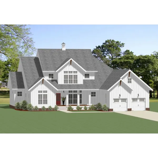 Prairie House Plan Front of Home - Wickliffe Luxury Home 139D-0100 - Shop House Plans and More