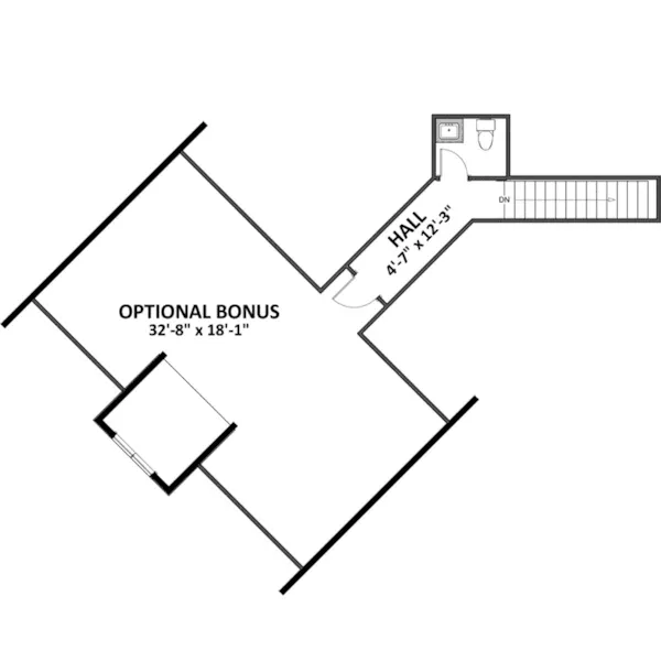 Bonus Room - Kinsey Bay Craftsman Home 139D-0102 - Shop House Plans and More