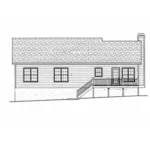 Ranch House Plan Rear Elevation - Vinita Country Home 140D-0001 - Shop House Plans and More