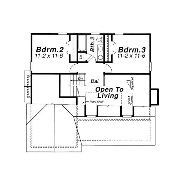 Country House Plan Second Floor - Bachmann Country Home 140D-0002 - Search House Plans and More