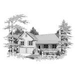 Traditional House Plan Front of House 140D-0003