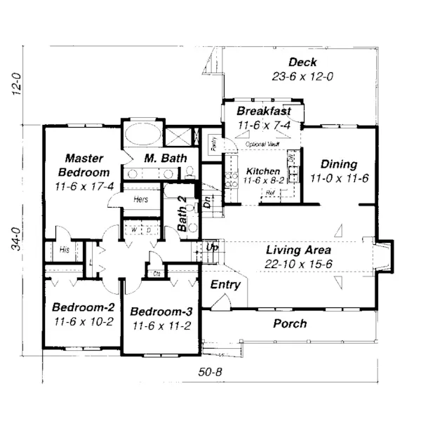 Traditional House Plan First Floor - Holston Traditional Home 140D-0005 - Search House Plans and More