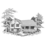 Traditional House Plan Front of House 140D-0005