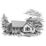 Traditional House Plan Front Photo 01 - Longspur Country Home 140D-0008 - Shop House Plans and More