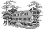Lowcountry House Plan Front of Home - Park Acres Country Home 140D-0009 - Shop House Plans and More