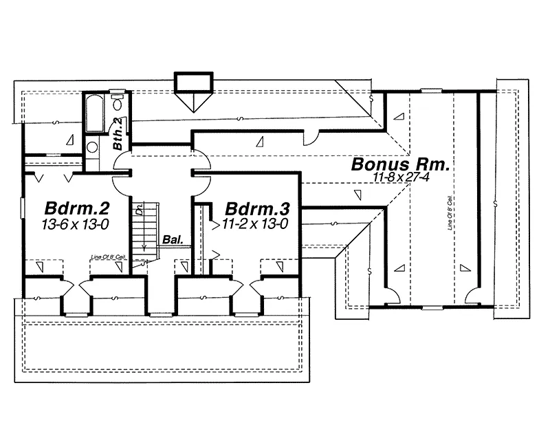 Country House Plan Second Floor - Shepherd Valley Country Home 140D-0010 - Shop House Plans and More