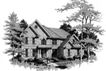 Traditional House Plan Front of Home - Waldon Traditional Luxury Home 140D-0014 - Shop House Plans and More