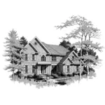 Traditional House Plan Front of House 140D-0014