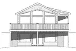 Lake House Plan Front Elevation - Allison Point Rustic Cabin 141D-0003 - Search House Plans and More