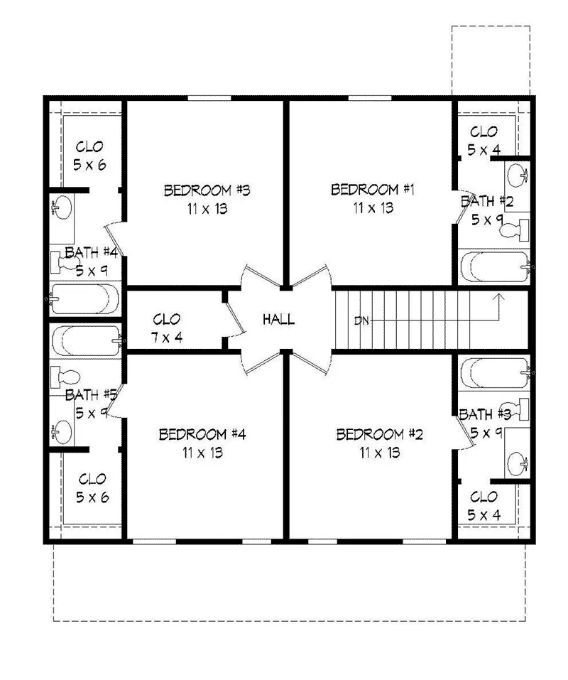 Ranch House Plan Second Floor - Bromert Prairie Style Home 141D-0004 - Search House Plans and More