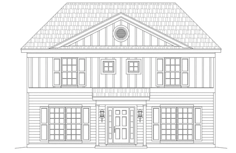 Ranch House Plan Front Elevation - Bromert Prairie Style Home 141D-0004 - Search House Plans and More