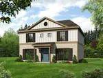 Craftsman House Plan Front of House 141D-0004