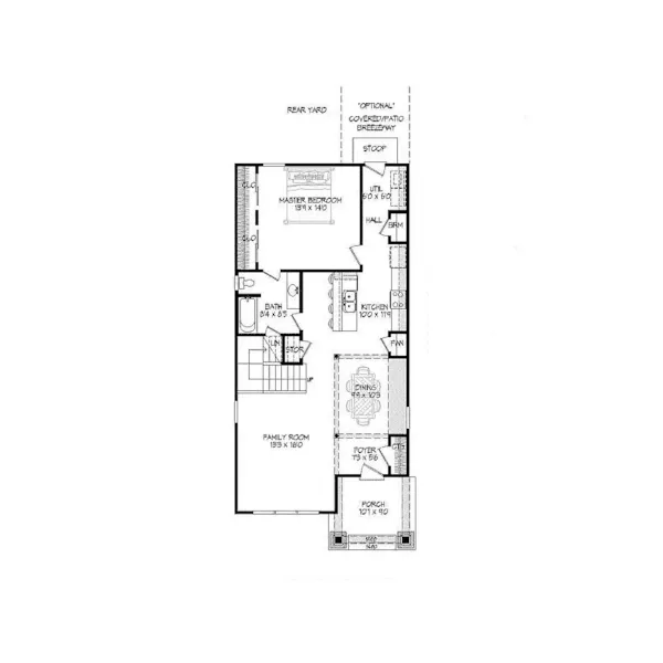 Country House Plan First Floor - 141D-0007 - Shop House Plans and More